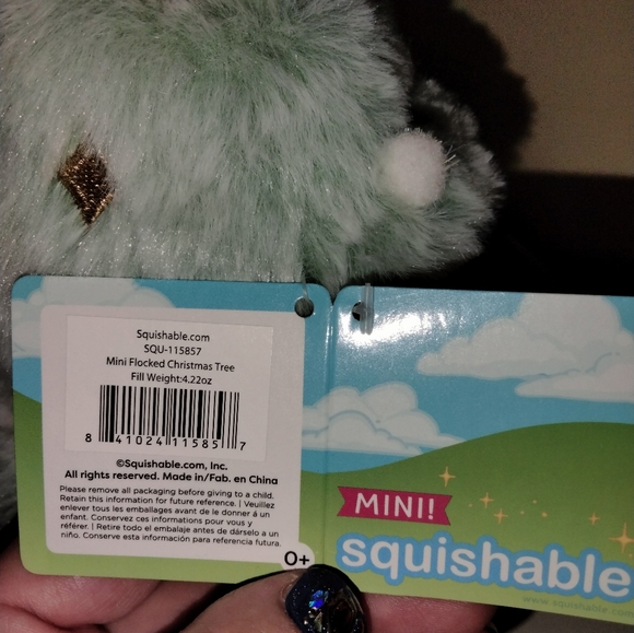 Squishable Mini Flocked Christmas Tree NEW with tags plush - Picture 4 of 4